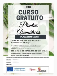 Curso Plantas aromáticas en Villanueva de Valrojo, Zamora