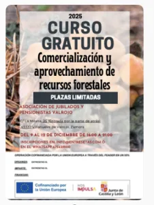Curso de Comercialización y aprovechamiento de recursos forestales en Villanueva de Valrojo, Zamora
